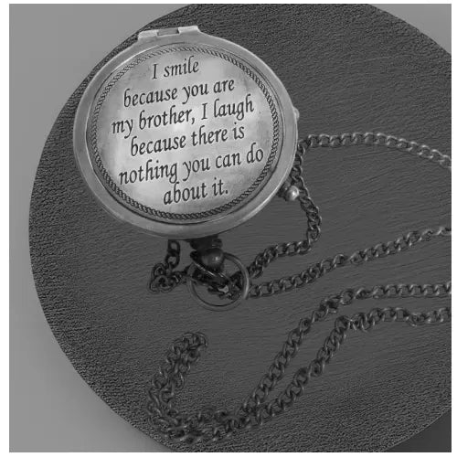 Brass compass inscription for Grandson | "I hope you believe in yourself as much as I believe in you" mypirateshop