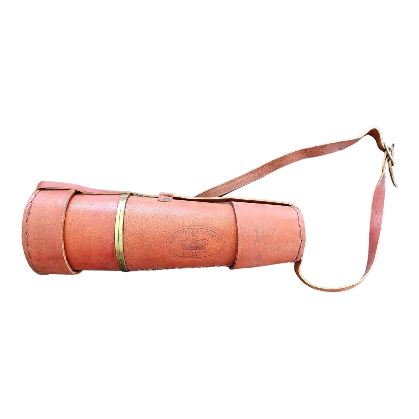 55 cm Leather Strap Telescope - Maroon