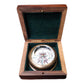 Dollond London paperweight compass with wooden box