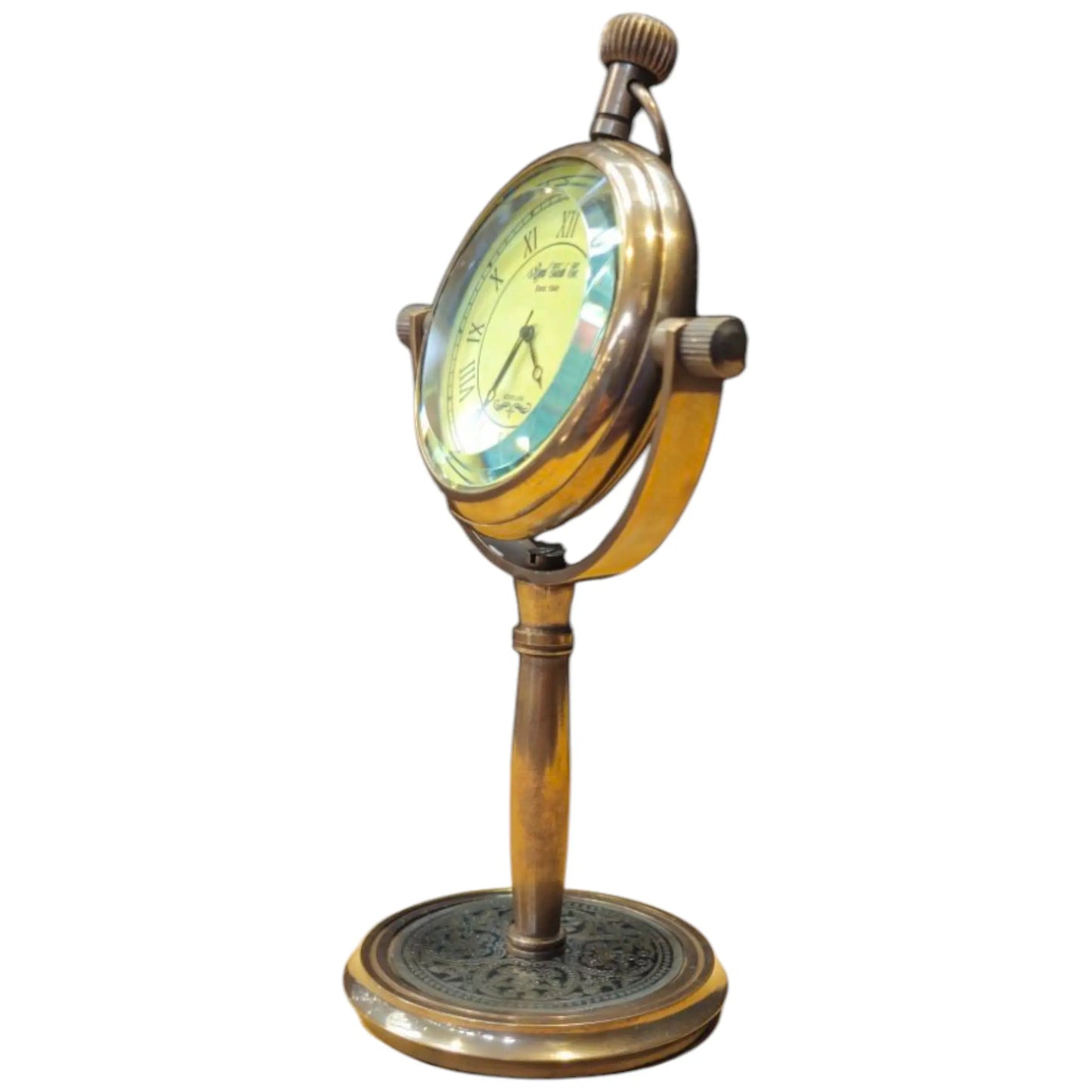 Antique Brass Nautical Desk clock