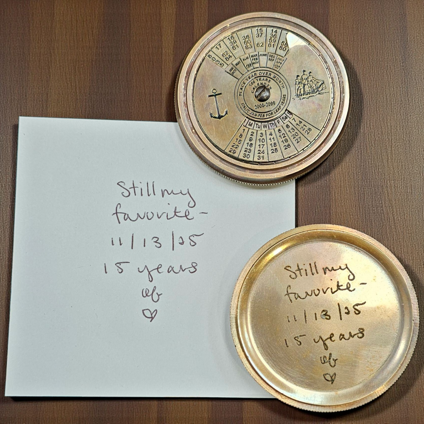 Dollond London Calendar Compass | Personalised Gift