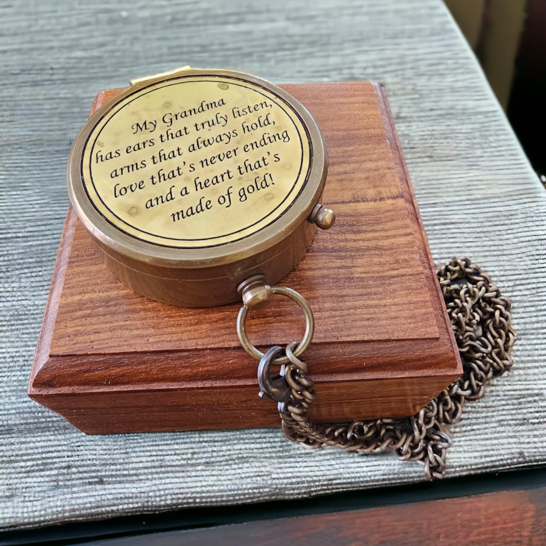 Message inscribed for grandmom