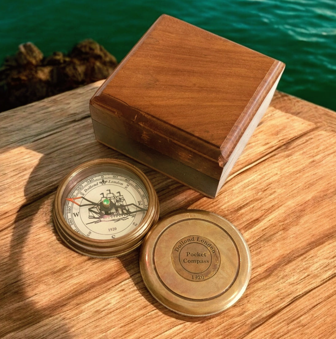Dollond London 1920 ship compass