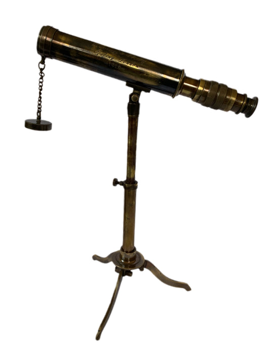 Brass Telescope Tripod with Rose wood Box