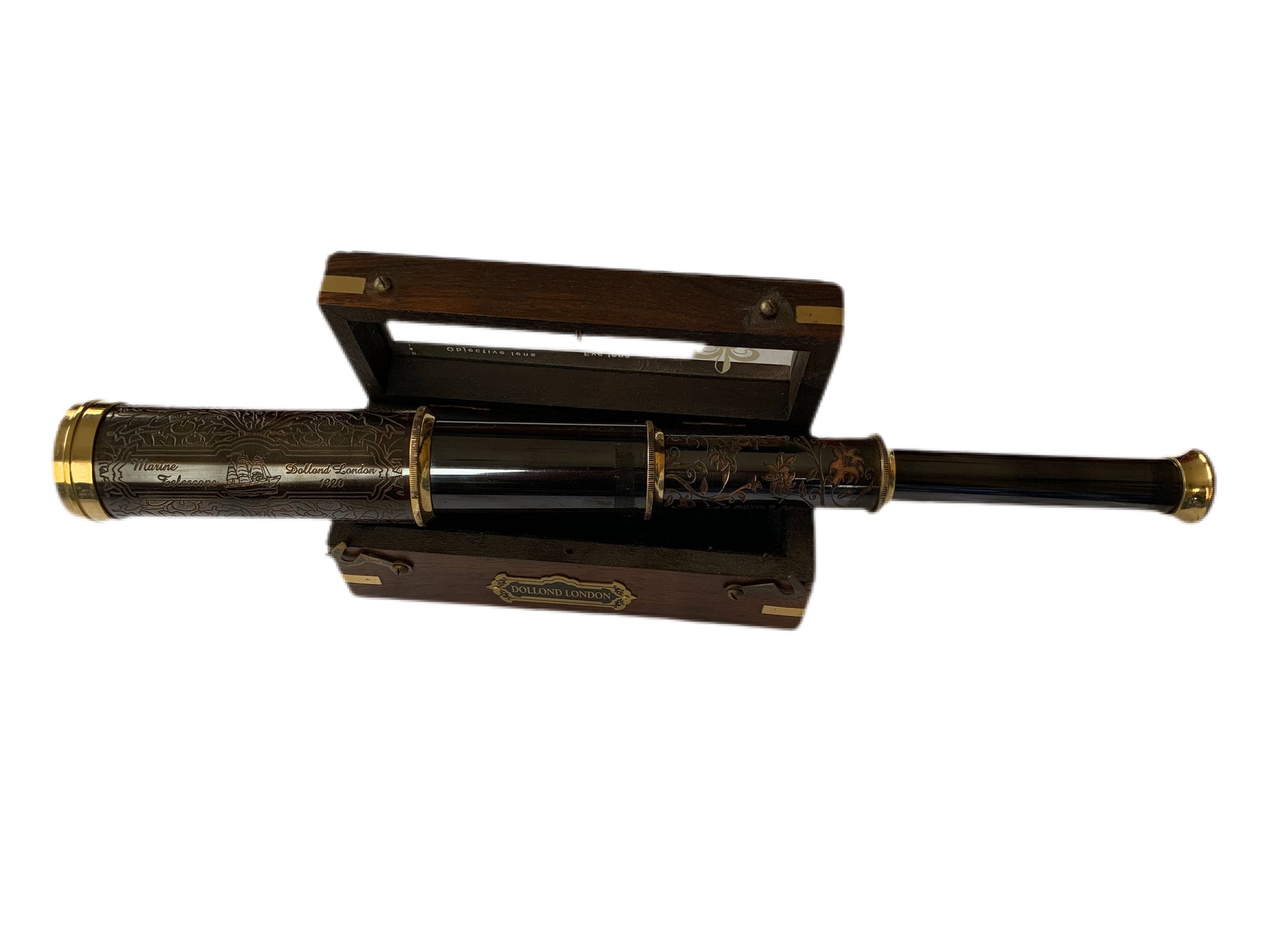 Dollond London telescope with box