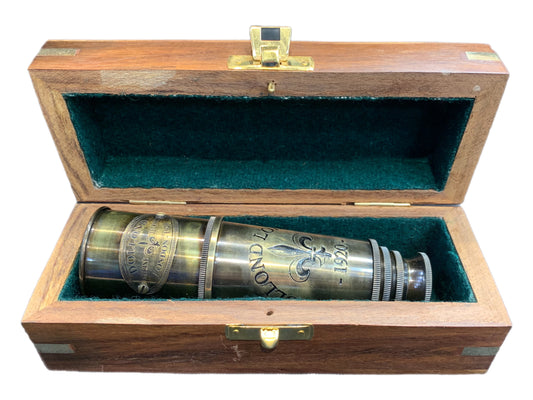 Dollond London telescope with box