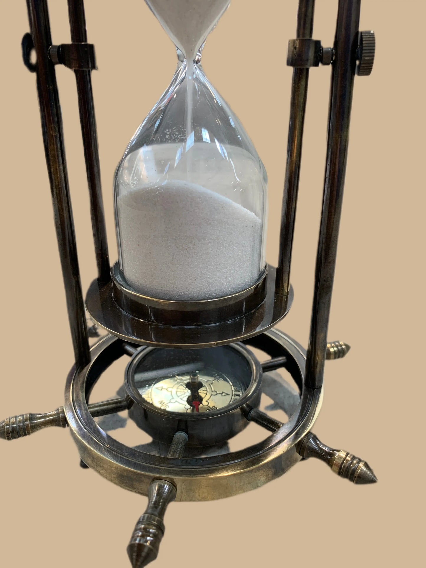 Brass Wheel Hourglass
