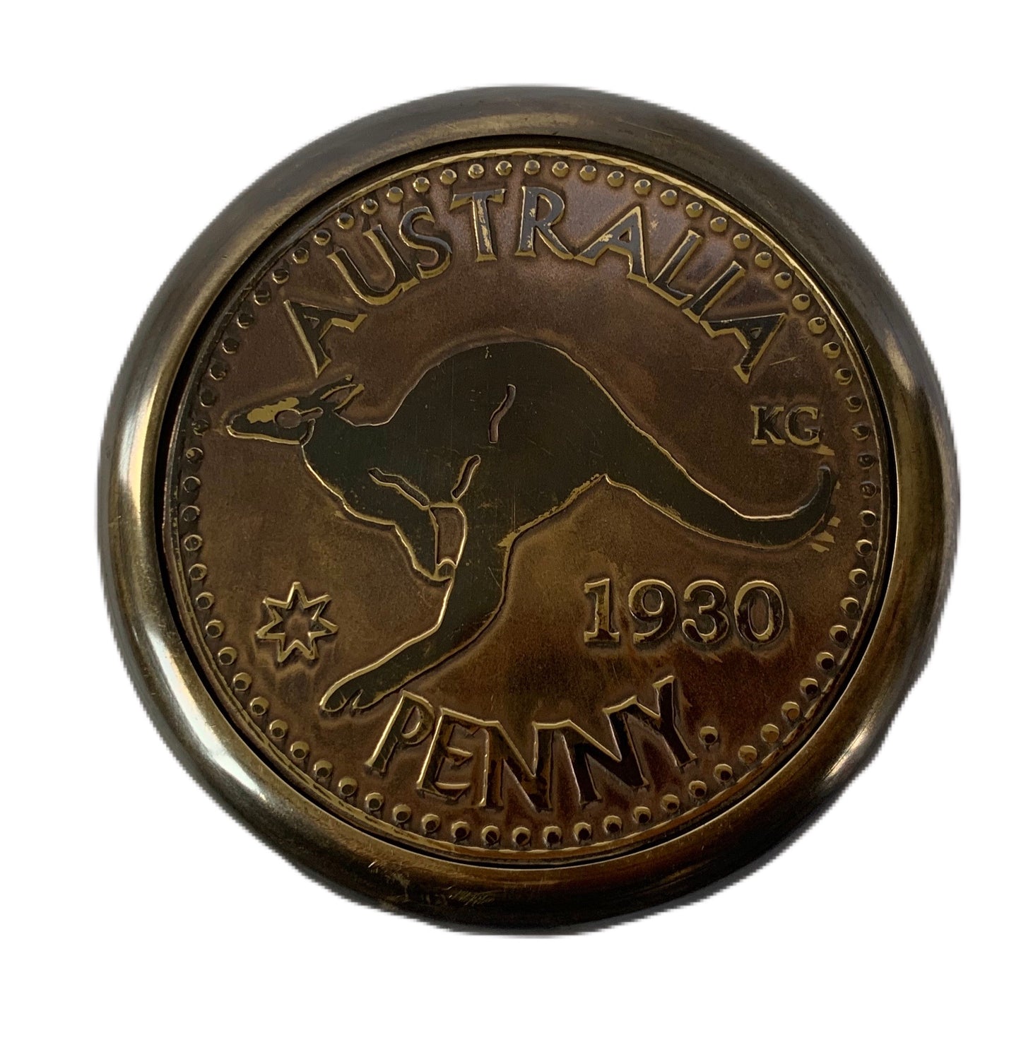 Australia Penny brass Compass