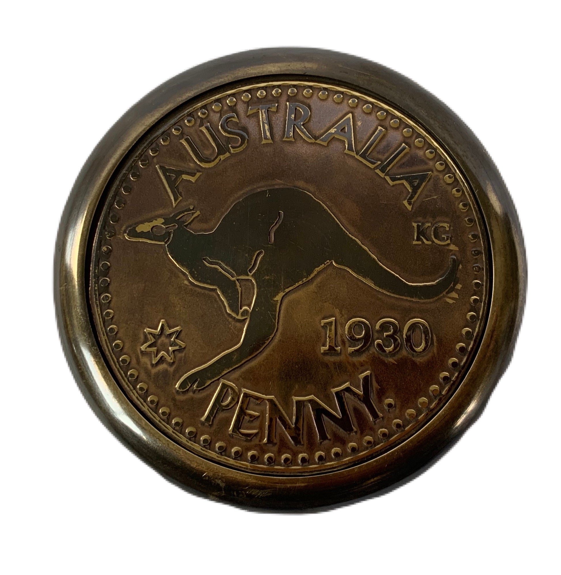 Australia Penny brass Compass