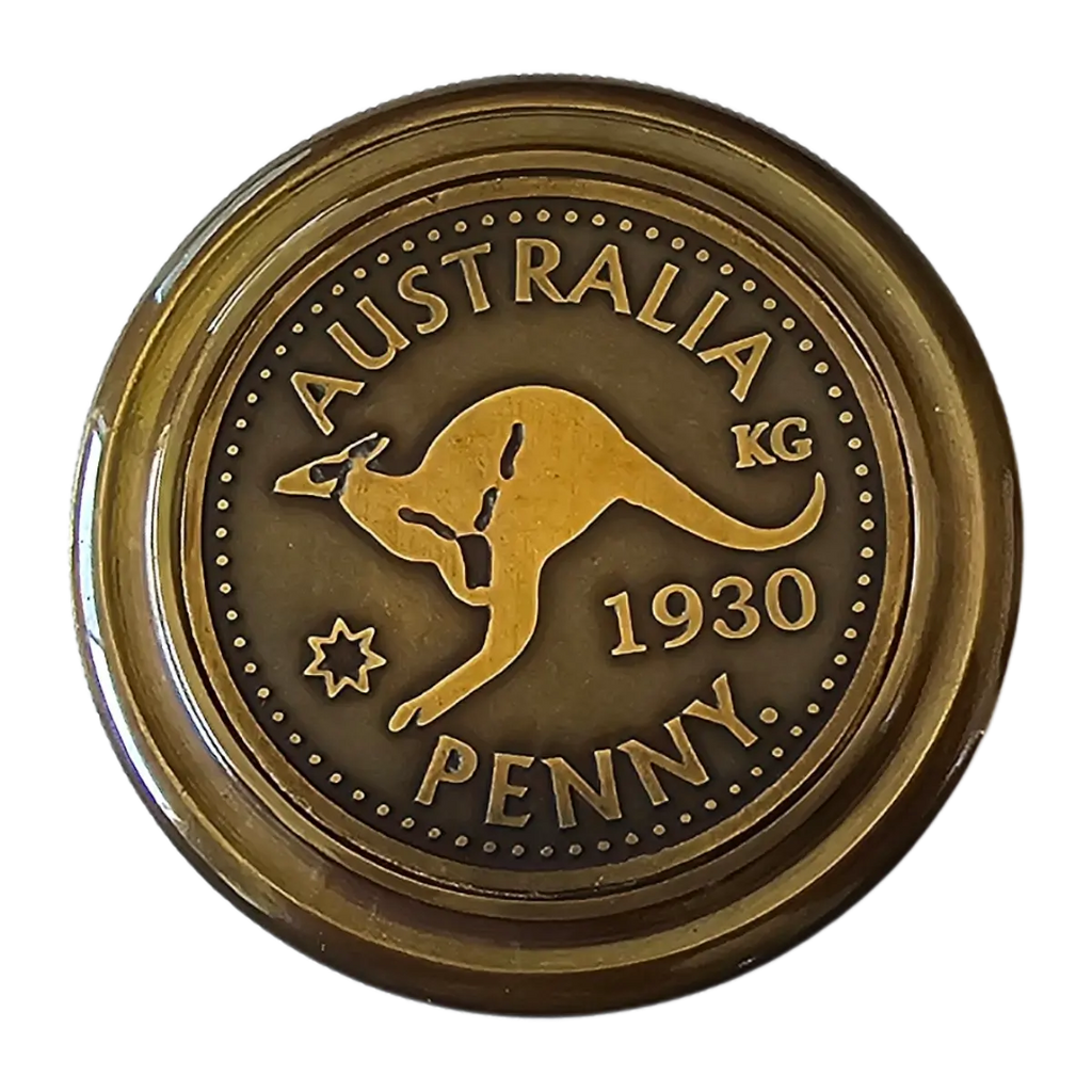 Australia Penny | Brass Compass | Personalized gifts