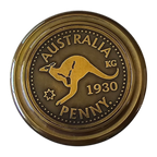 Australia Penny | Brass Compass | Personalized gifts