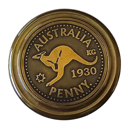Australia Penny | Brass Compass | Personalized gifts