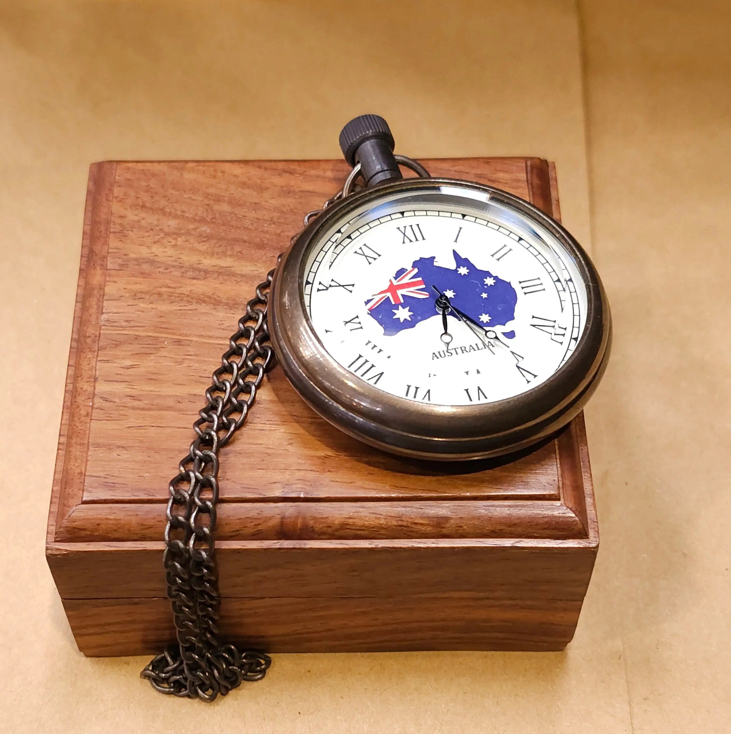 Australia Flag Pocket Watch | Engravable2