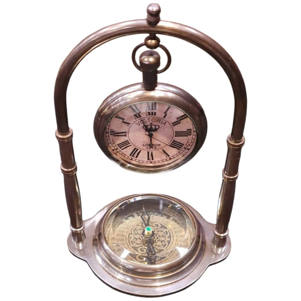Collectible Brass Mantel Clock – Perfect for History Enthusiasts