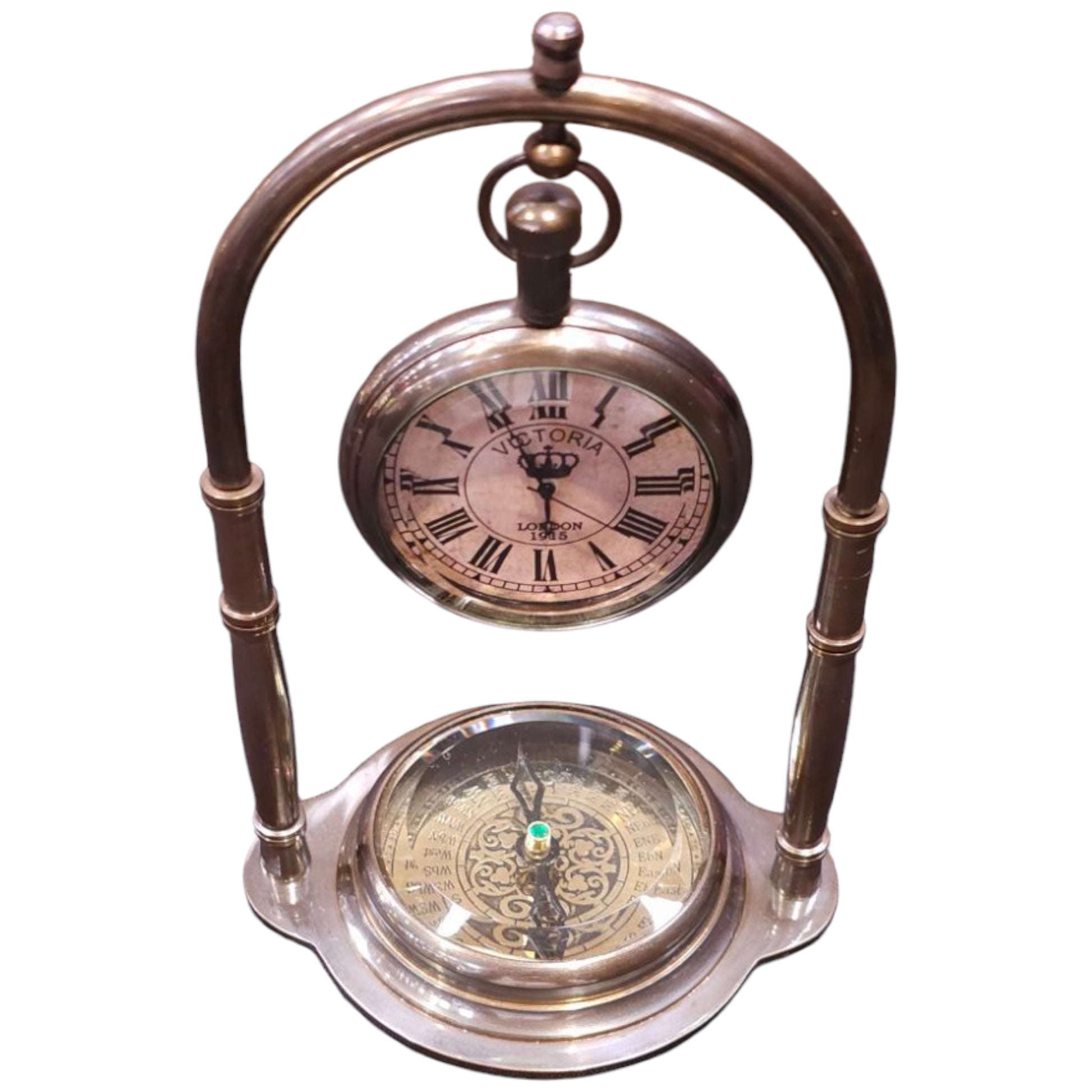 Collectible Brass Mantel Clock – Perfect for History Enthusiasts