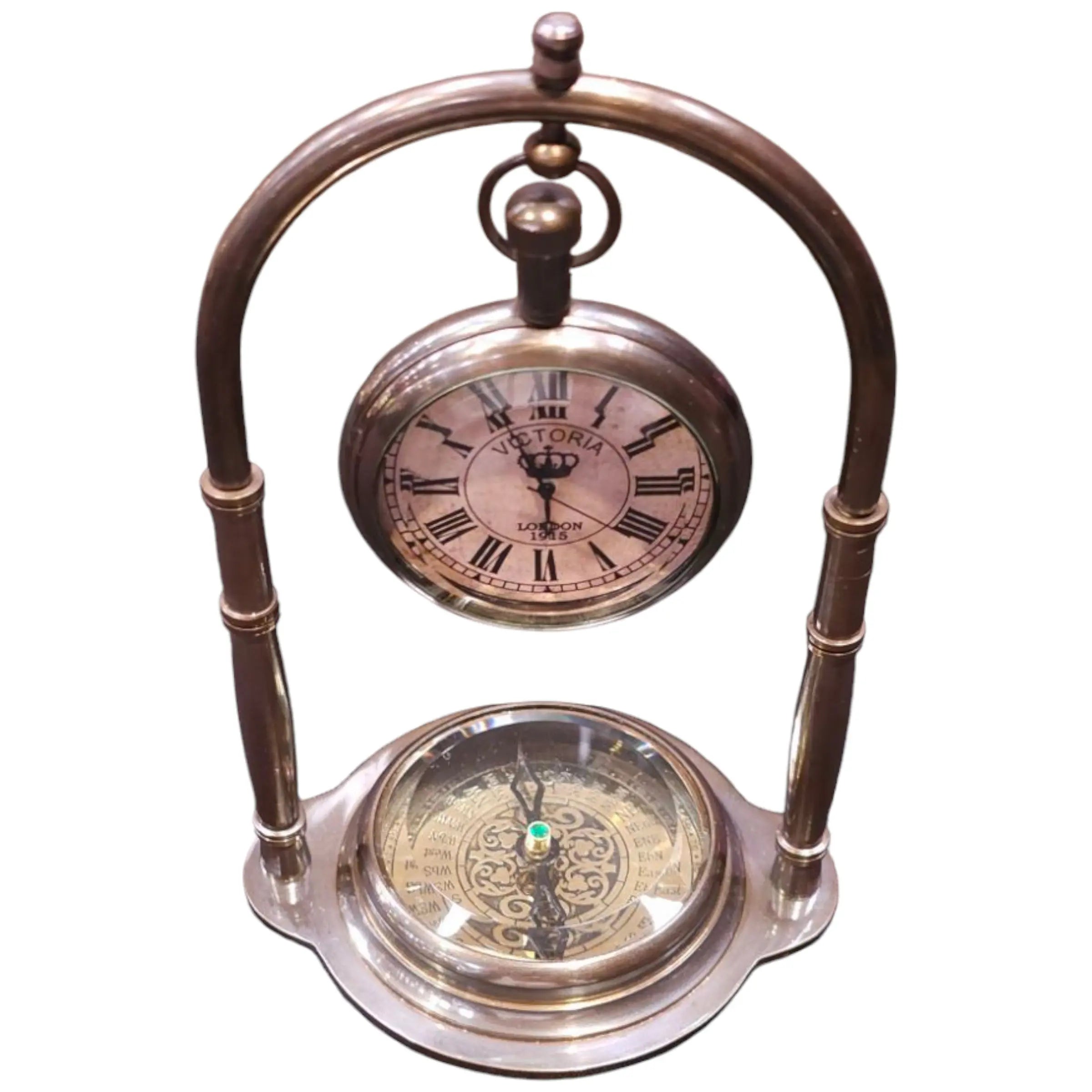 Collectible Brass Mantel Clock – Perfect for History Enthusiasts