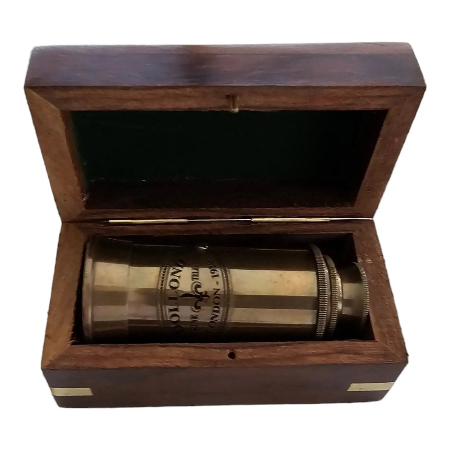 Dollond London telescope with wooden box