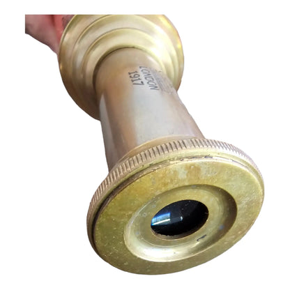 Handcrafted Brass Telescope Replica with 12x Magnification
