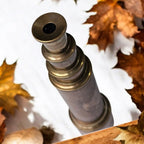 Antique Brass Torch Telescope – Vintage Explorer’s Spyglass with Engraving mypirateshop