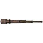 Antique Brass Torch Telescope – Vintage Explorer’s Spyglass with Engraving mypirateshop
