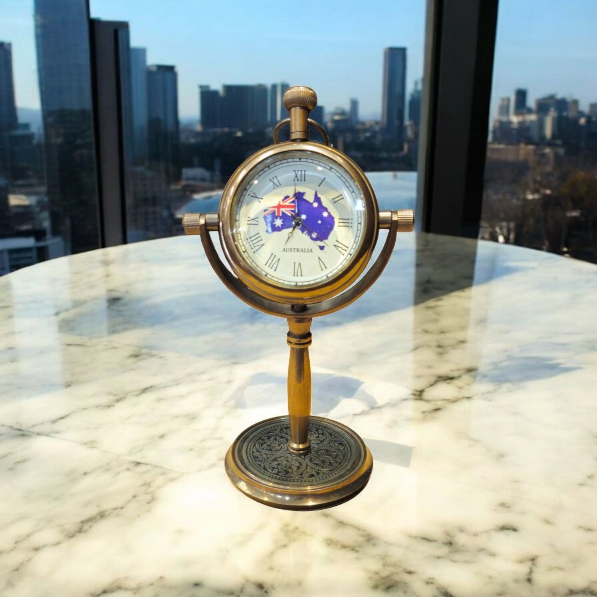 Australia design table clock