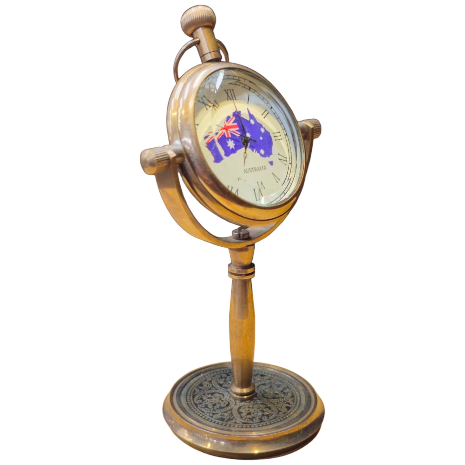 Australia design nautical brass clock