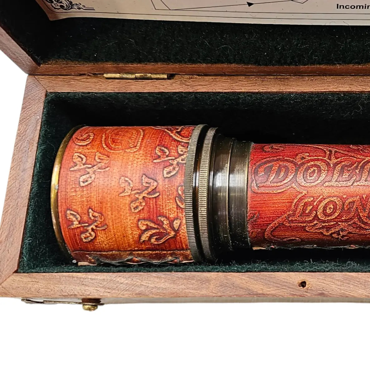 Dollond London brass leather telescope
