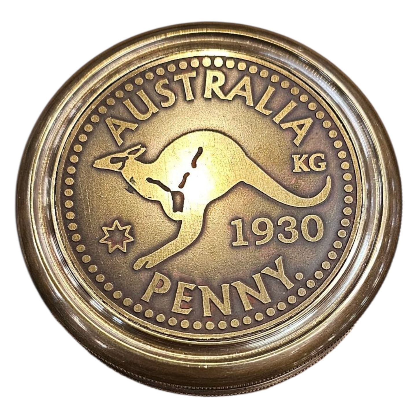 Australia Penny compass 1930 