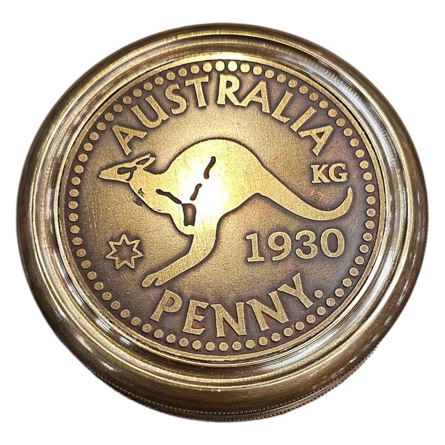 Australia Penny compass 1930 