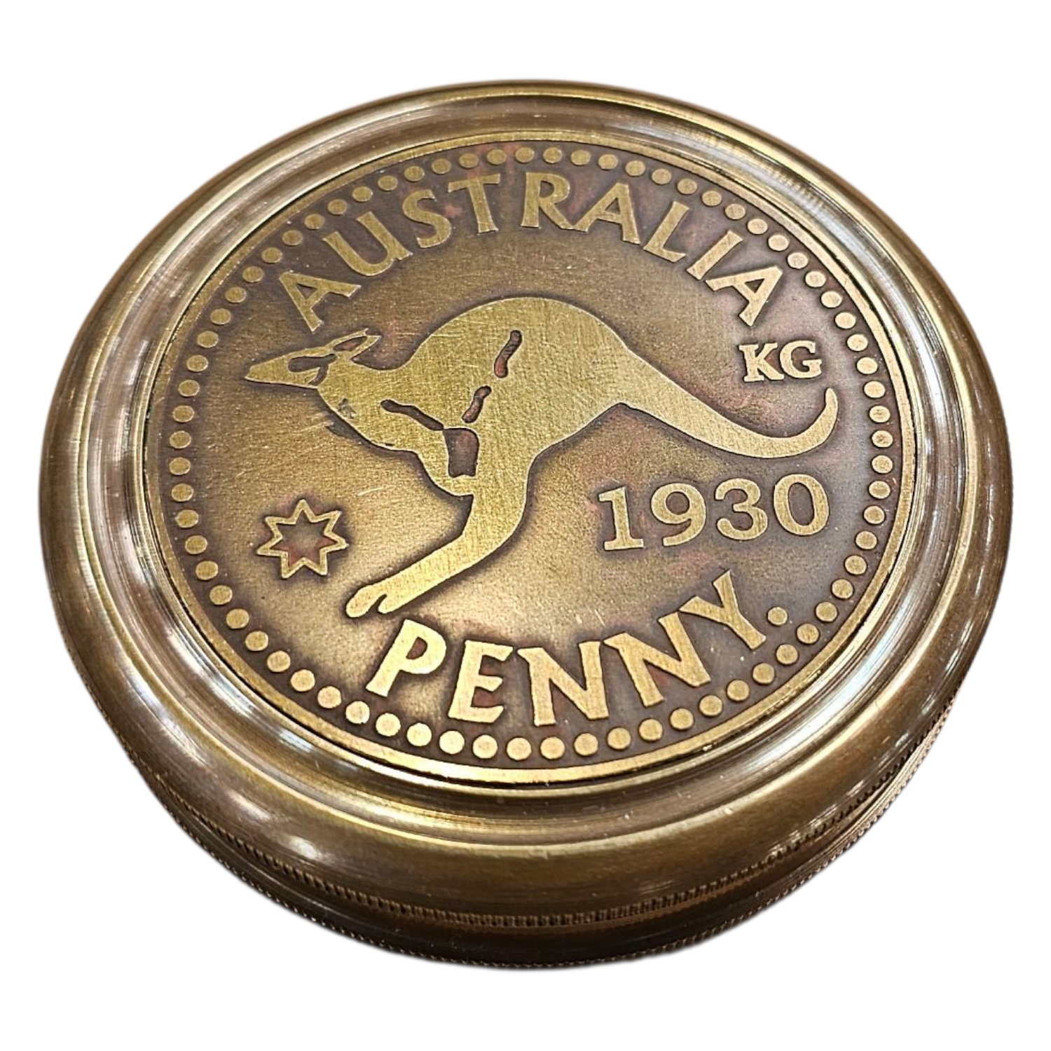 Australia Penny Brass compass