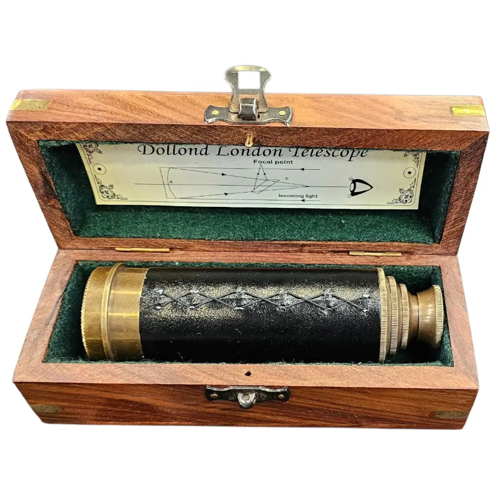 Antique Patina Leather Brass Pirate Telescope mypirateshop