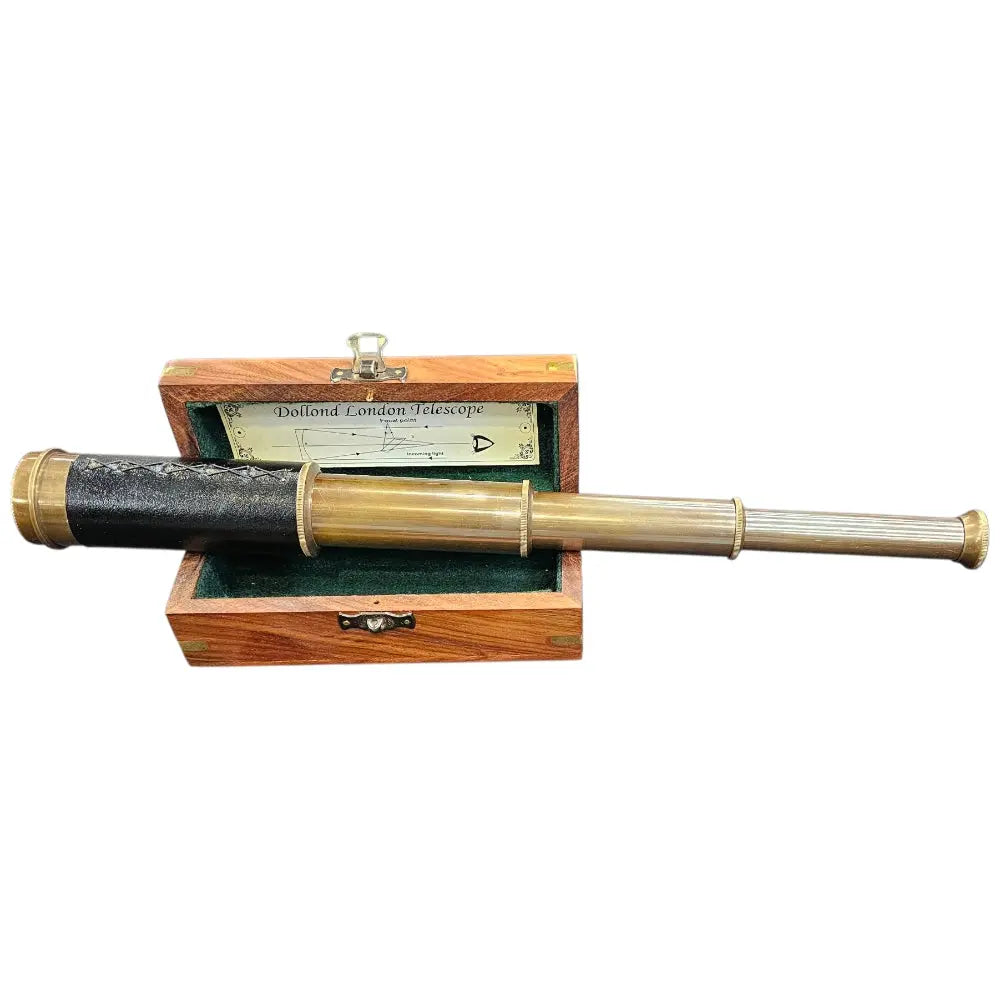 Antique Patina Leather Brass Pirate Telescope mypirateshop