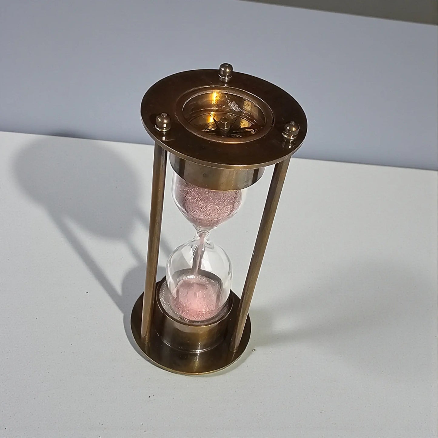 Nautical Sand Timer with Dual compasses | One Minute