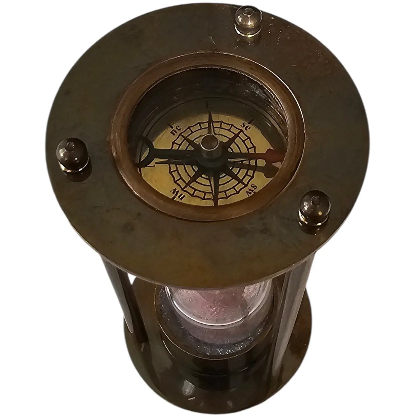 Nautical Sand Timer with Dual compasses | One Minute