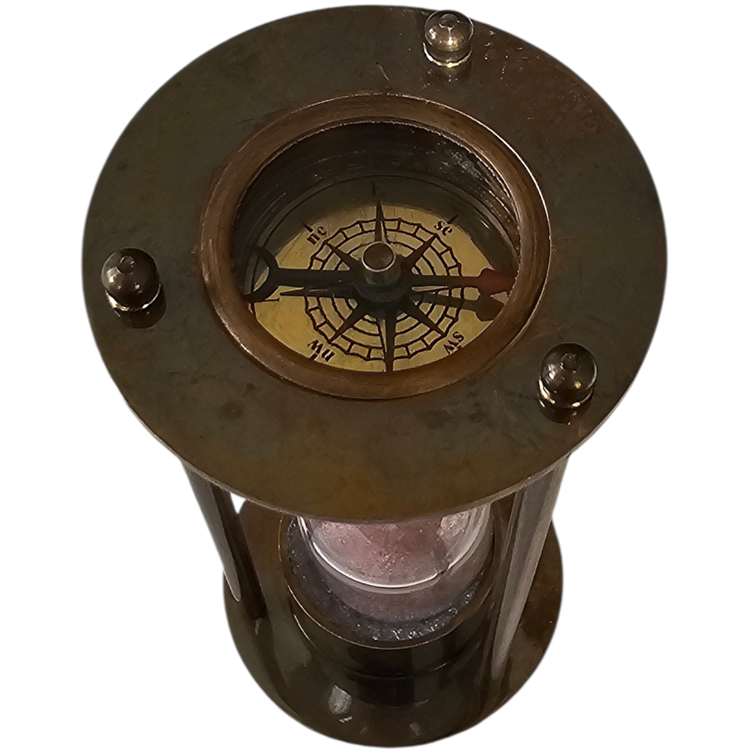 Nautical Sand Timer with Dual compasses | One Minute mypirateshop