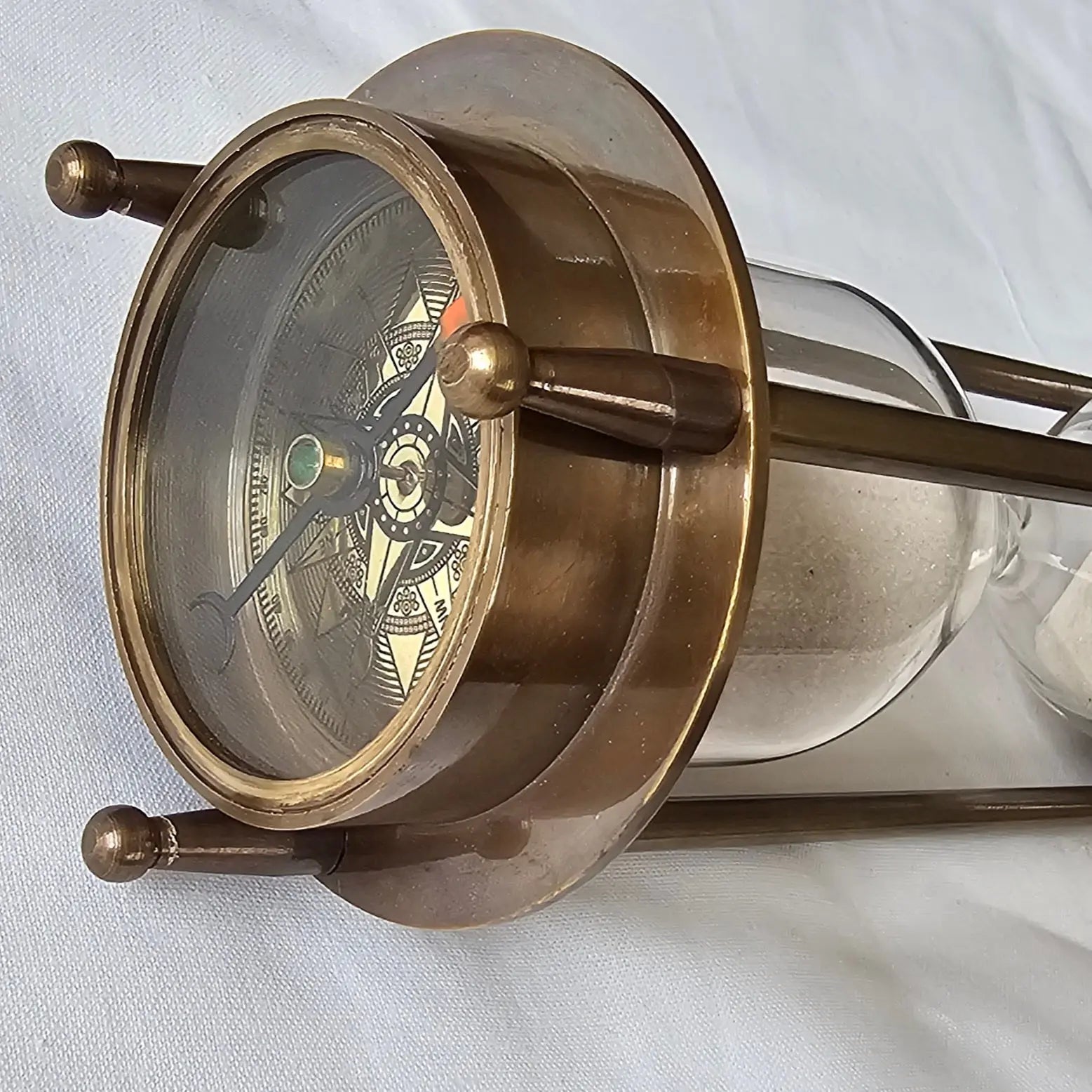 Brass Hourglass | 5 minute sand timer