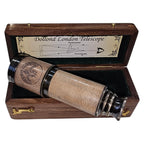 Dollond London Marine Leather Telescope | Personalisable | With Engravable Timber Box mypirateshop