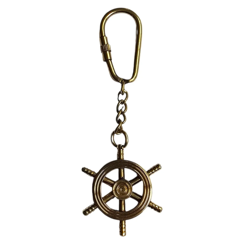 Captain's Wheel Keyring | Nautical Ship's Wheel