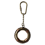 Lifebuoy keyring with copper accents