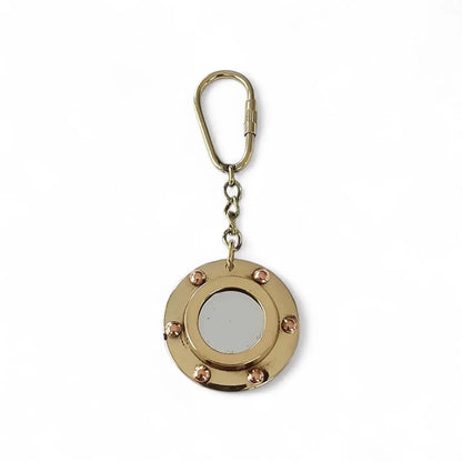 Brass Copper Nautical Porthole keyring