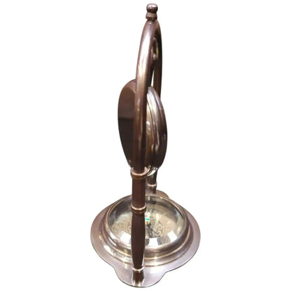 Antique-Style Brass Desk Clock with Retro Design