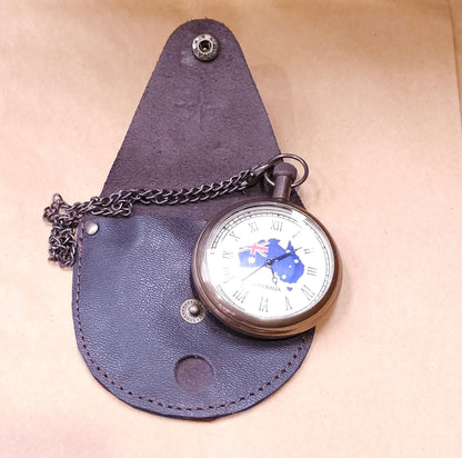 Australia Flag Pocket Watch | Engravable
