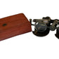 Vintage Brass Folding Binoculars with Leather Case – Decorative Nautical Showpiece & Collector's Item