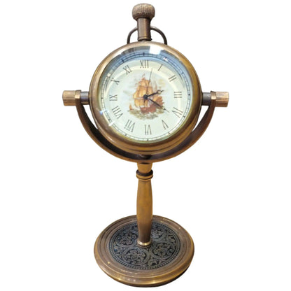 Old Nautical Ship | Table Clock | Engravable