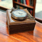 Brass pocket watch with box