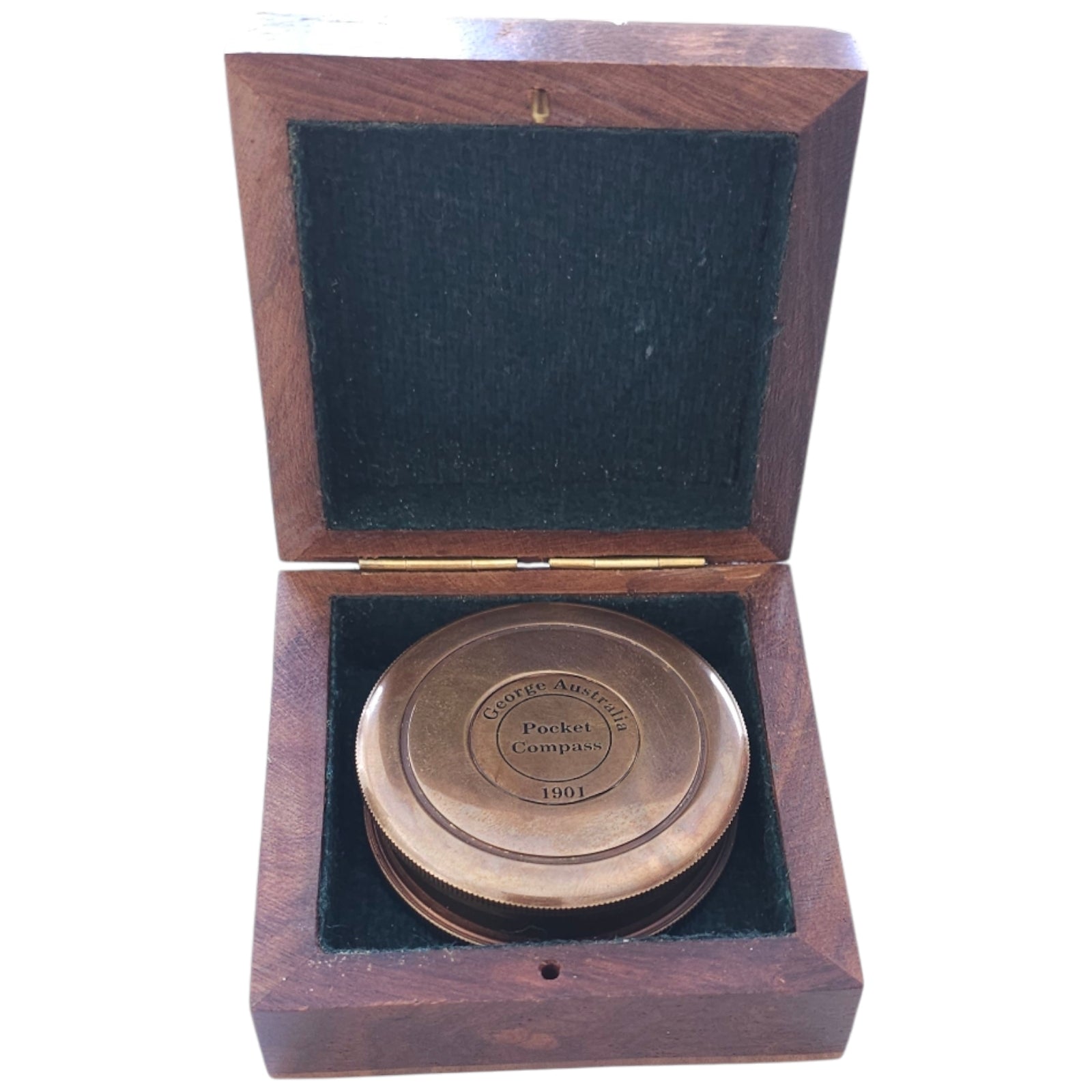 Wooden box with engraved message option