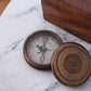 Brass George Australia 1901 compass with antique finish