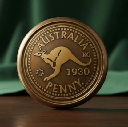 Australia Penny Brass compass 