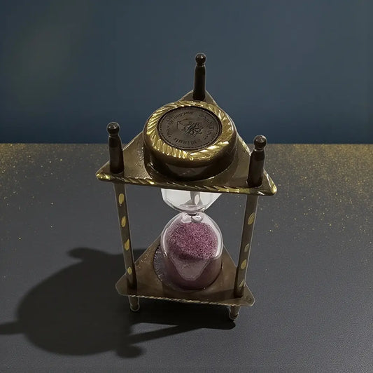 Vintage One Minute Brass Sandtimer