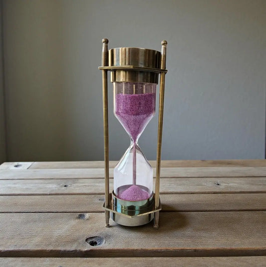 Timer for eggs | 3-minute Brass Sand timer | Egg timer